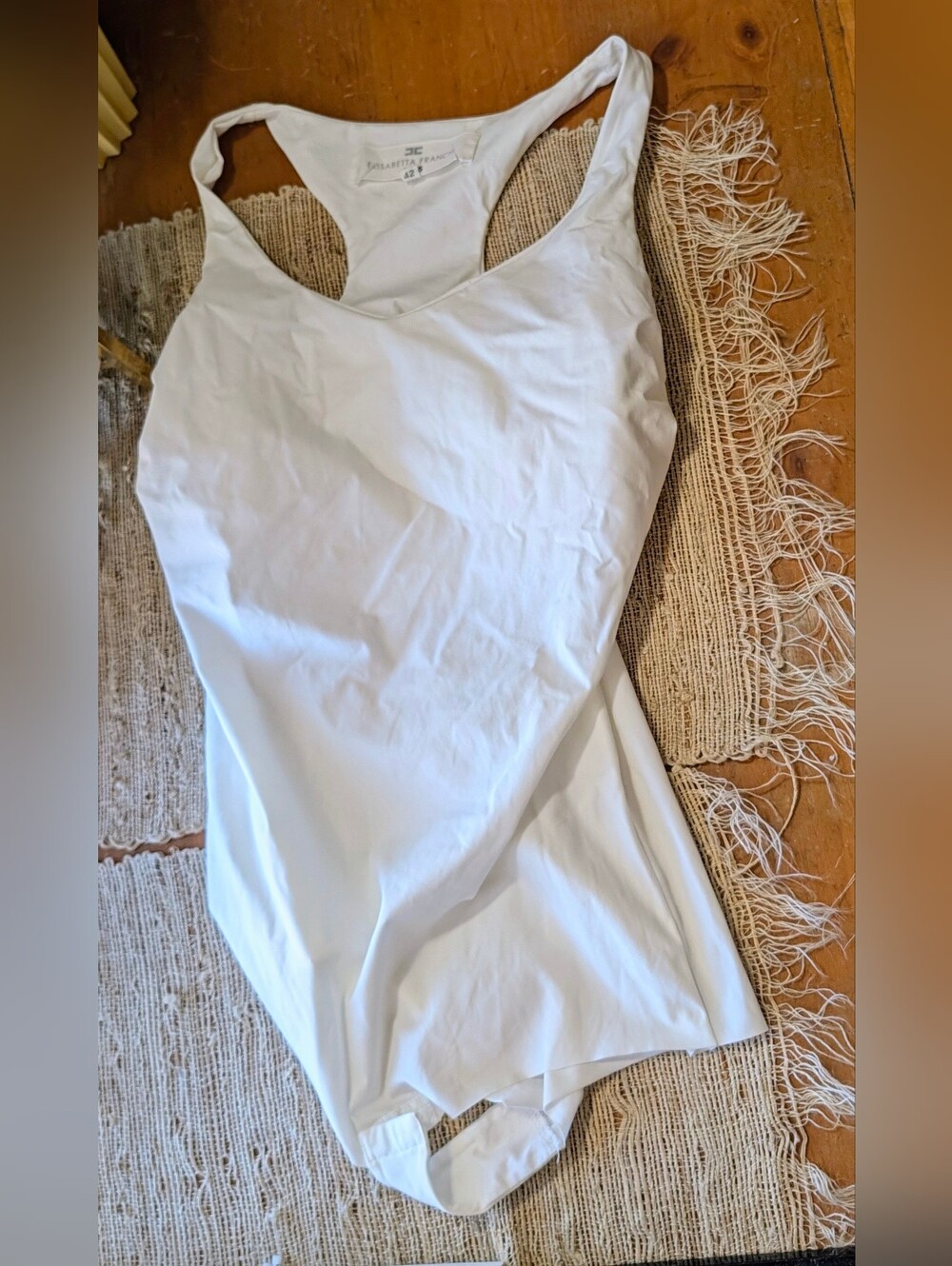 Elisabetta Franchi Bodysuit in White size 42